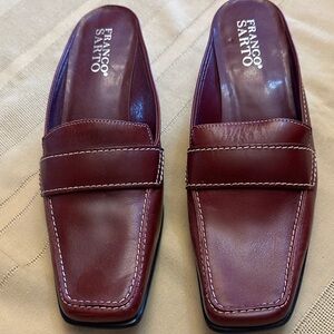 Franco Sarto Women’s Deep Red Slip-On Loafers